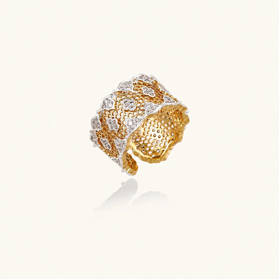 Honeycomb Crystal Power Ring