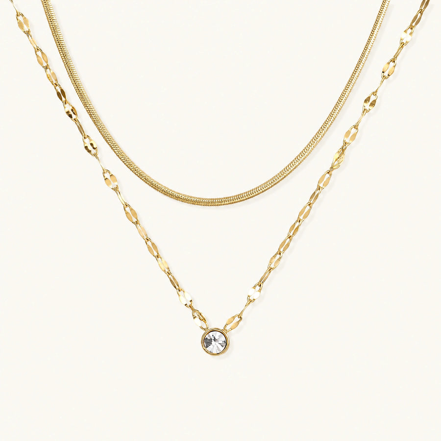 Herringbone Duo Necklace