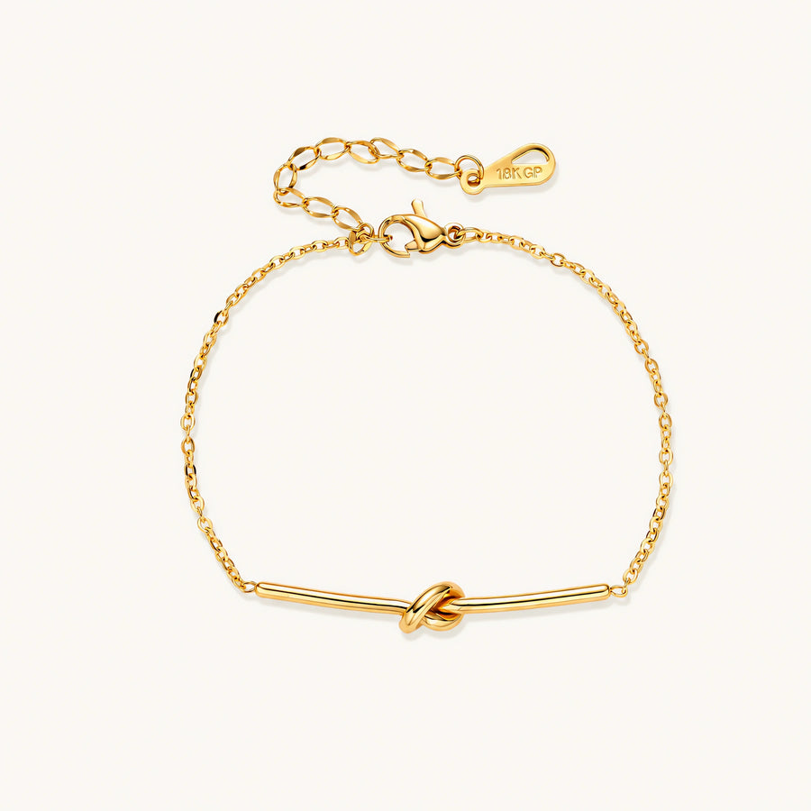 Twisted Knot Bar Bracelet