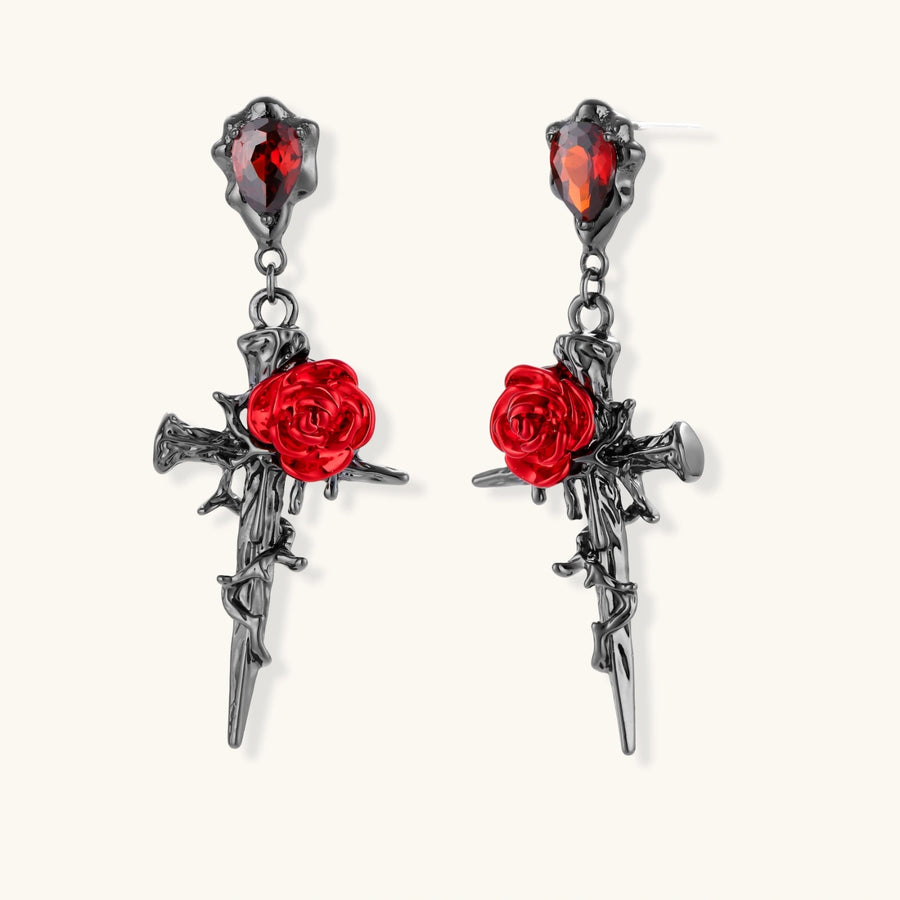 Thorn Rose Dagger Earrings